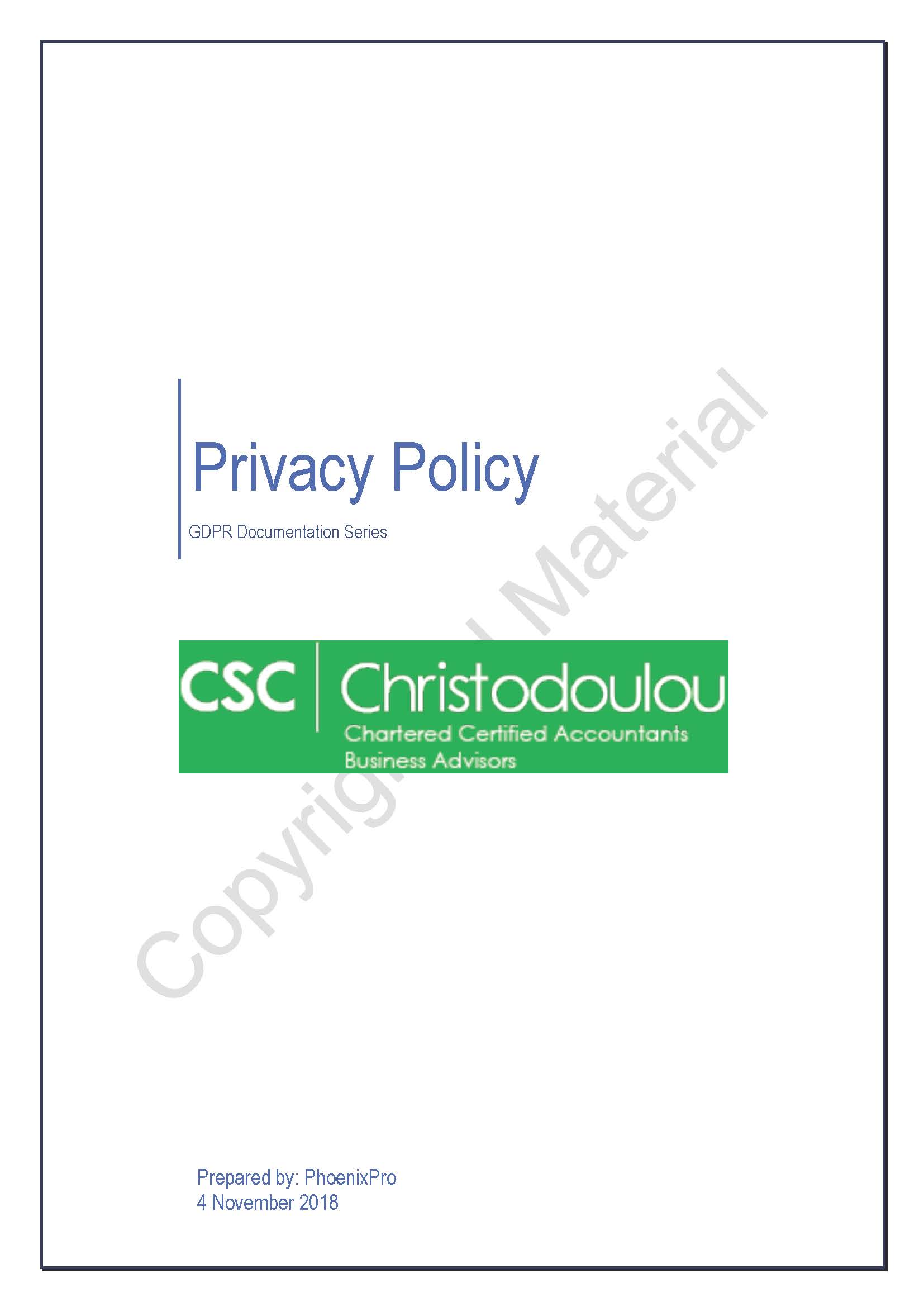 GDPR - CS Christodoulou